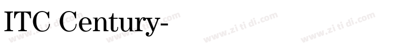 ITC Century字体转换